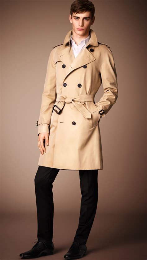 trench uomo burberry fantasia esterno|Trench Coats for Men .